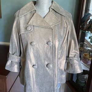 BAGATELLE  Leather with gold sheen jacket